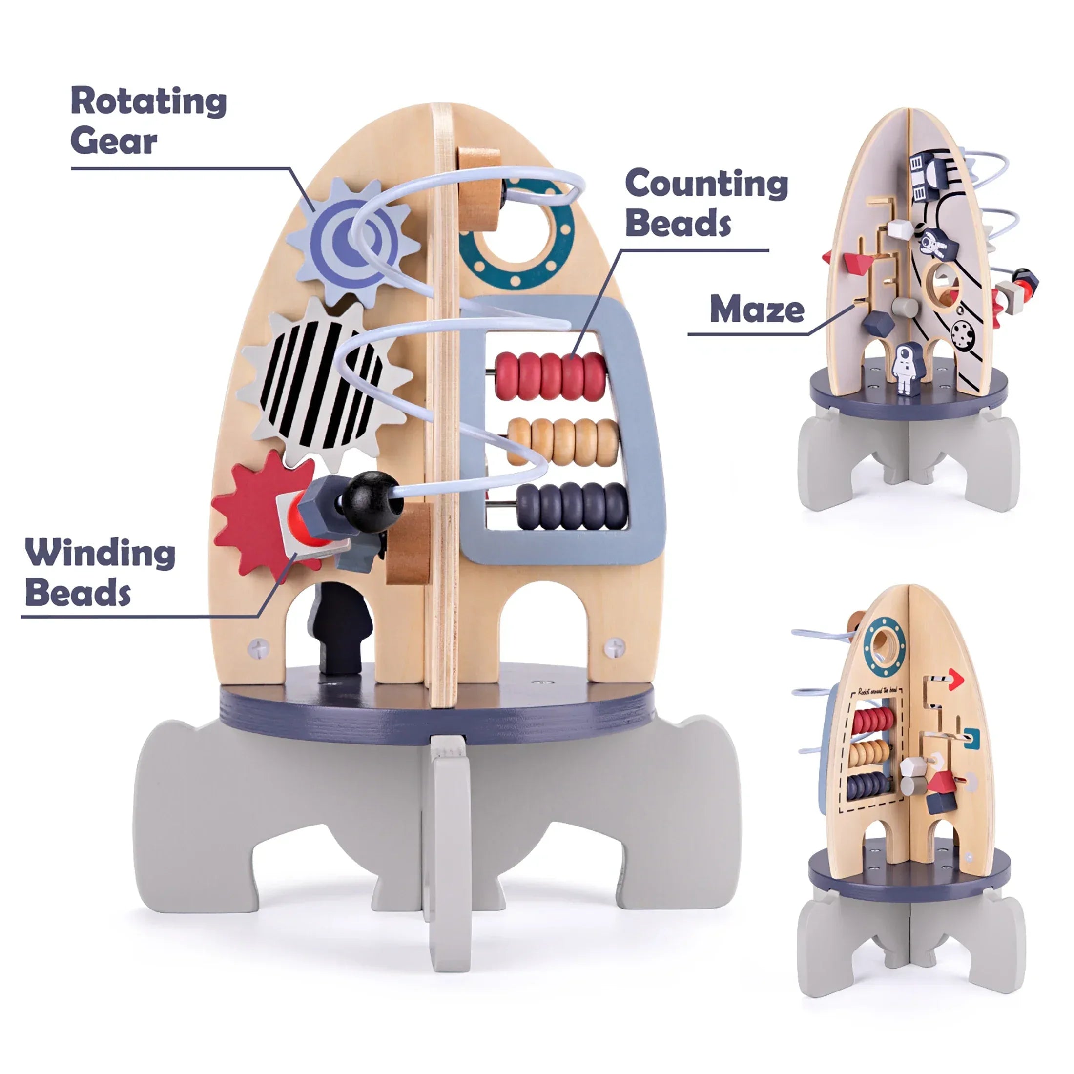  Wooden Baby Space Toy