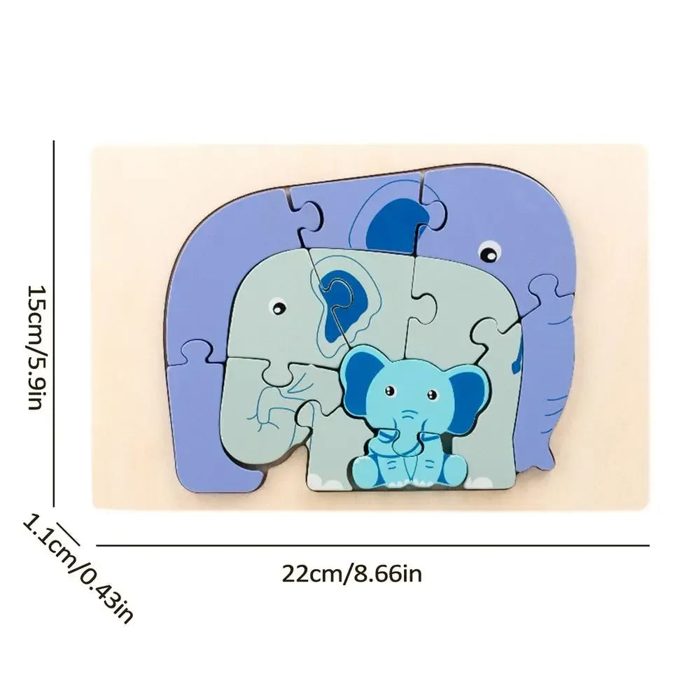  Wooden Animals Puzzle