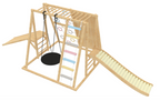 For Full Fun-Bazel 6-in-1 Pikler Climber Set (Triangle, Arch & Slide)-Climbing Structures