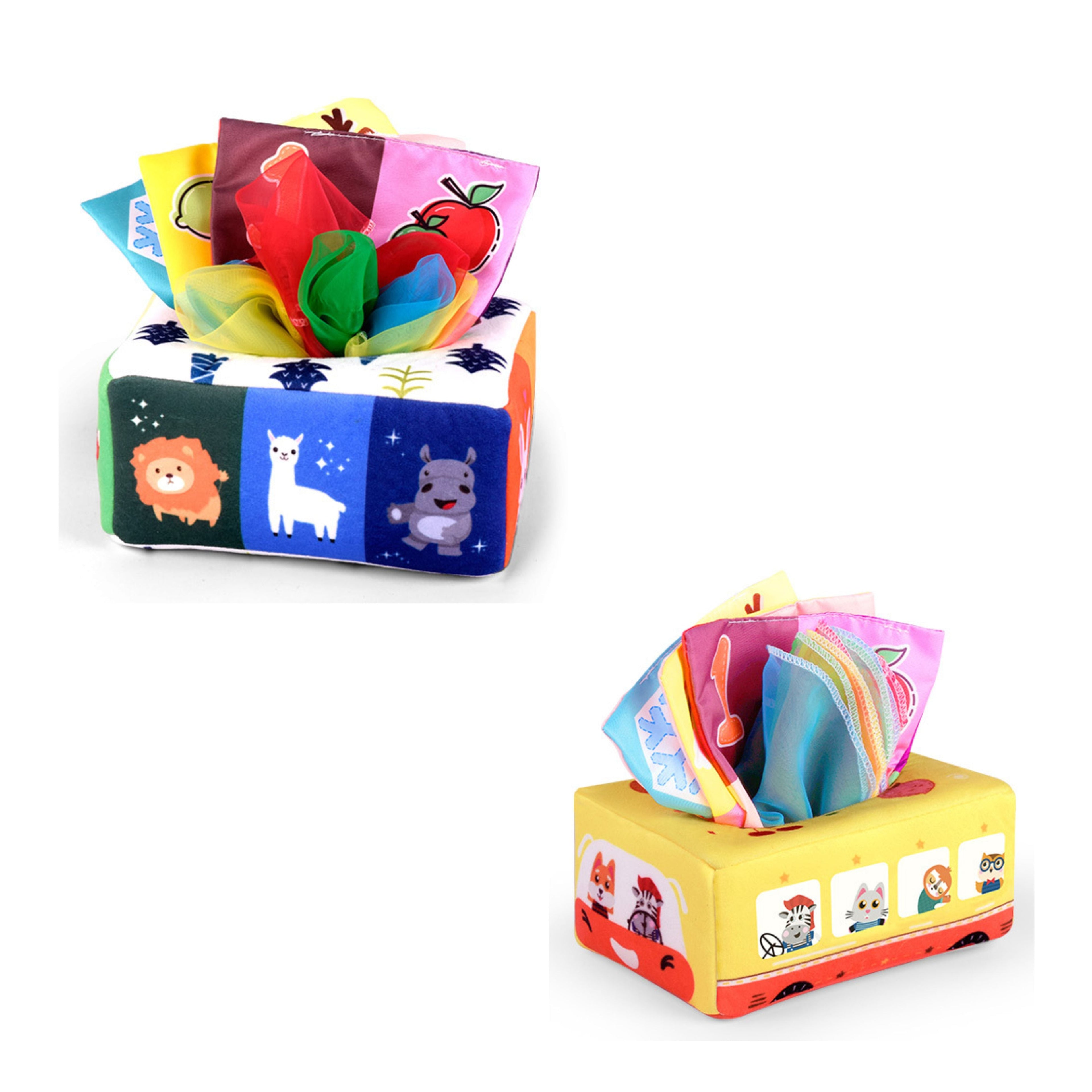 Montessori Baby Development Toy by For Full Fun featuring colorful shapes and textures for early learning and sensory development.