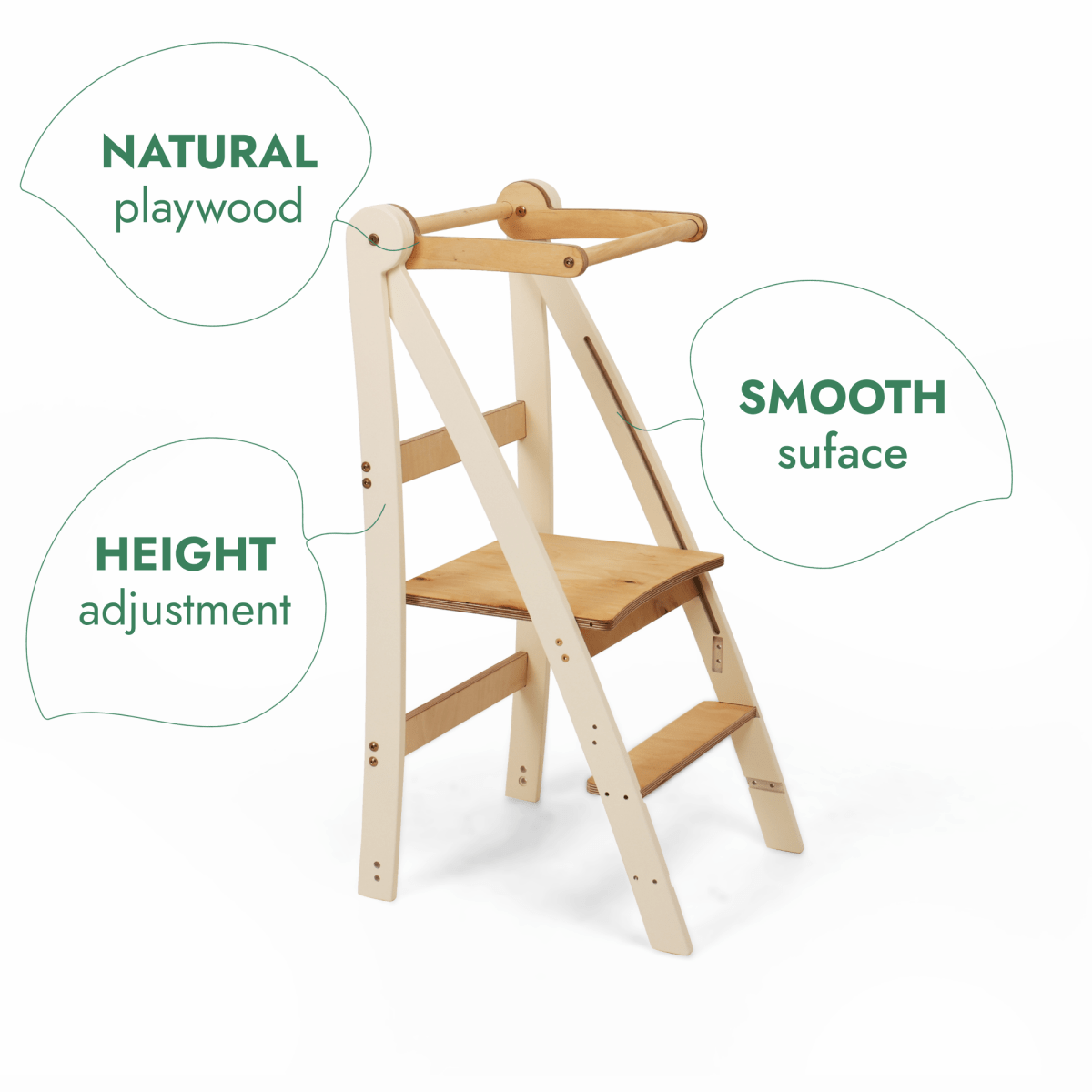 For Full Fun-Adjustable Montessori Tower - Kids Step Stool-Toddler Tower