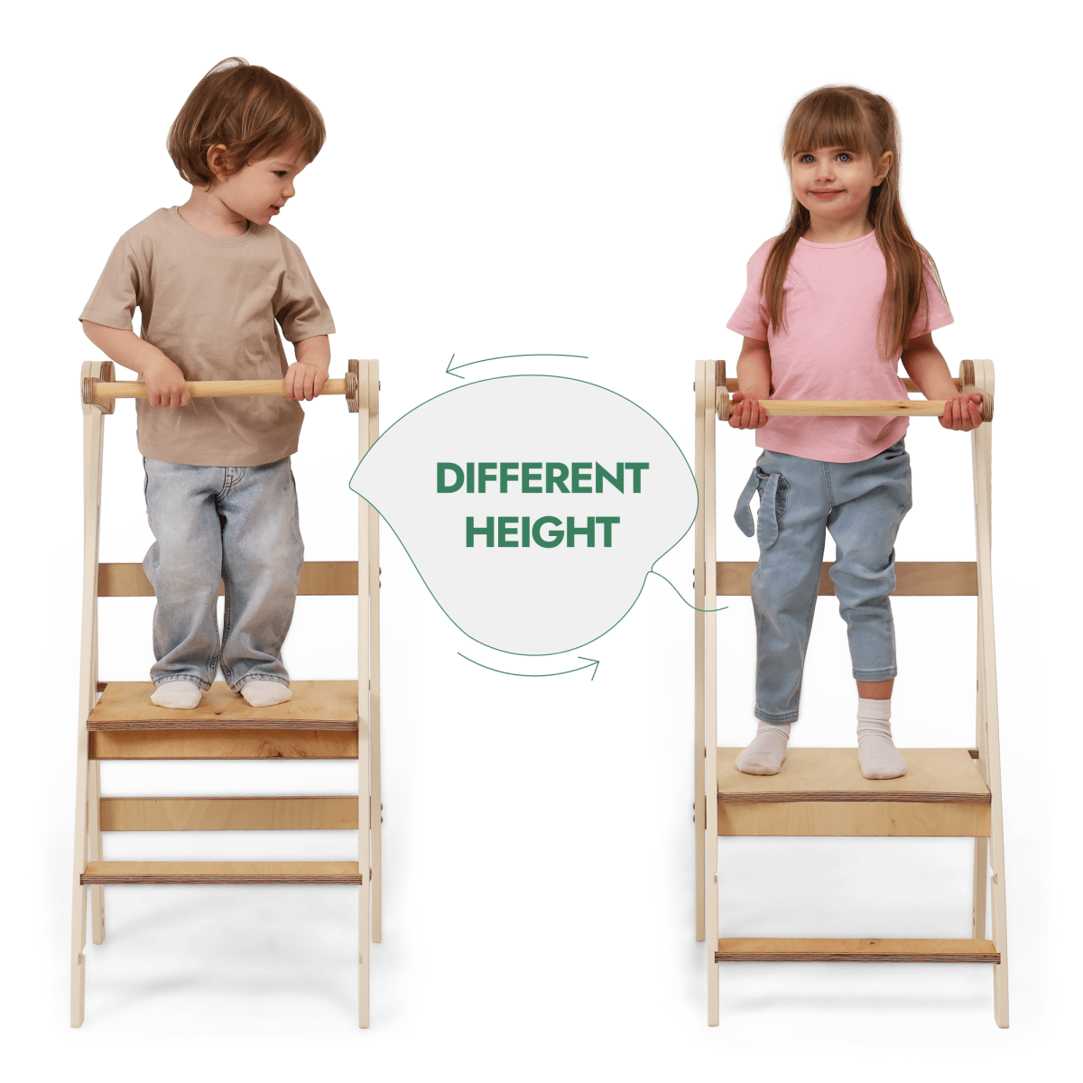 For Full Fun-Adjustable Montessori Tower - Kids Step Stool-Toddler Tower