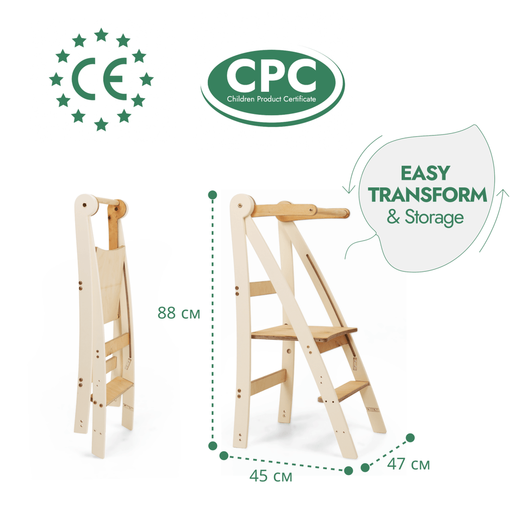 For Full Fun-Adjustable Montessori Tower - Kids Step Stool-Toddler Tower