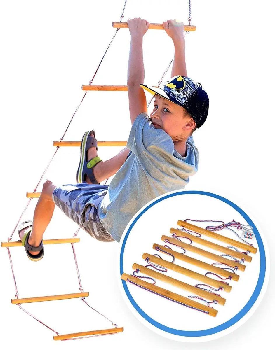 For Full Fun-Climbing rope ladder for kids 3-9 y.o.-Single Swing