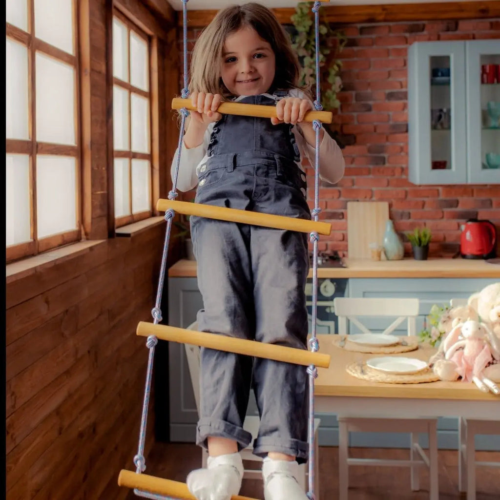 For Full Fun-Climbing rope ladder for kids 3-9 y.o.-Single Swing