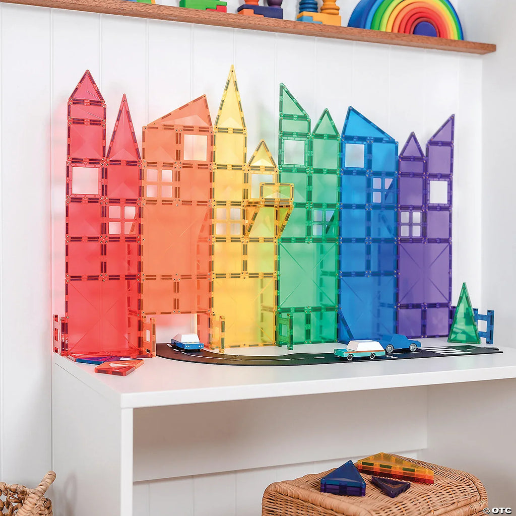 Forfullfun Toys Connetix Rainbow Creative Pack – 102-Piece Magnetic Building Set
