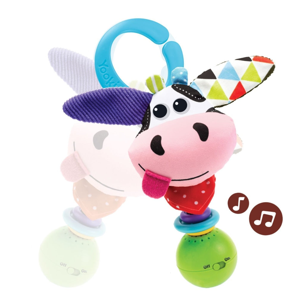 Baby Farm Animal Rattle — Cow | ForFullFun Baby Toys