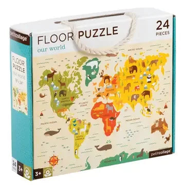 Forfullfun Toys World Map 24-Piece Floor Puzzle