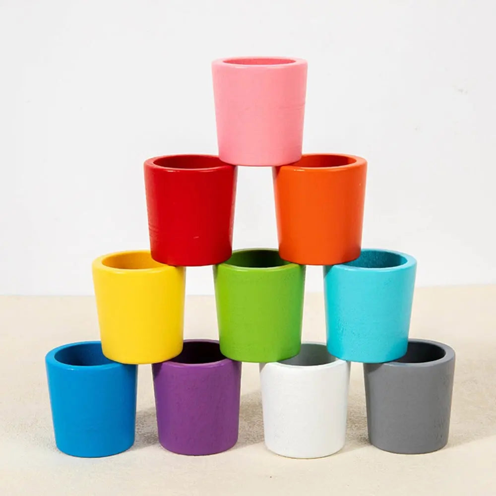 For Full Fun-Montessori Sorting & Stacking Toy - Wooden Educational Set-Educational Toys