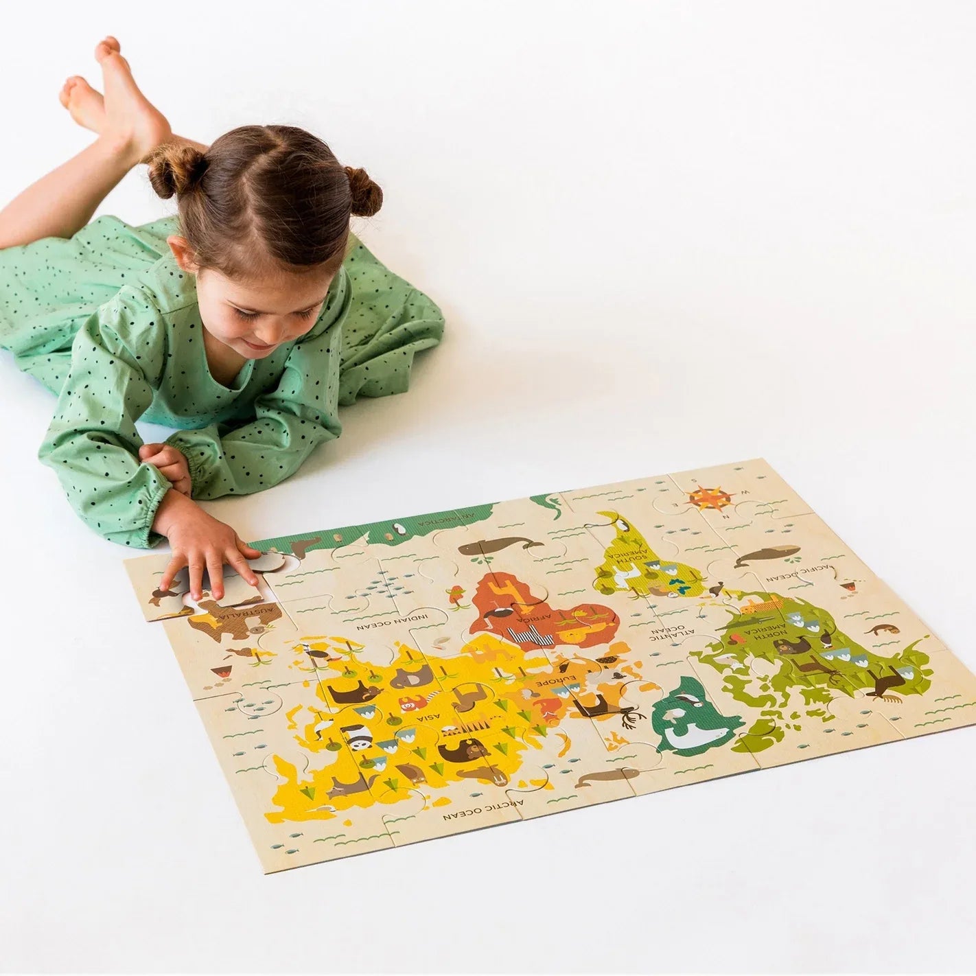 Forfullfun Toys World Map 24-Piece Floor Puzzle