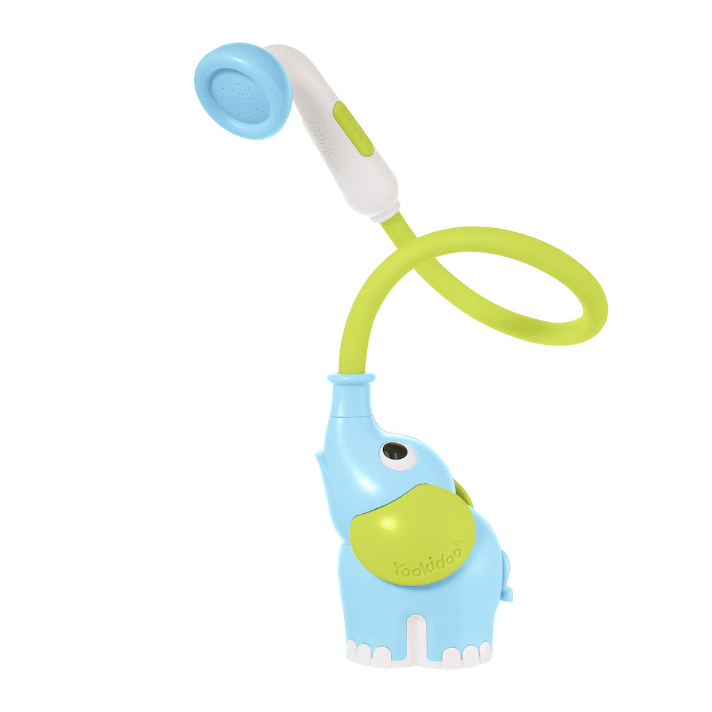 Elephant Baby Bath Shower Head — Forest Green | ForFullFun Baby Toys