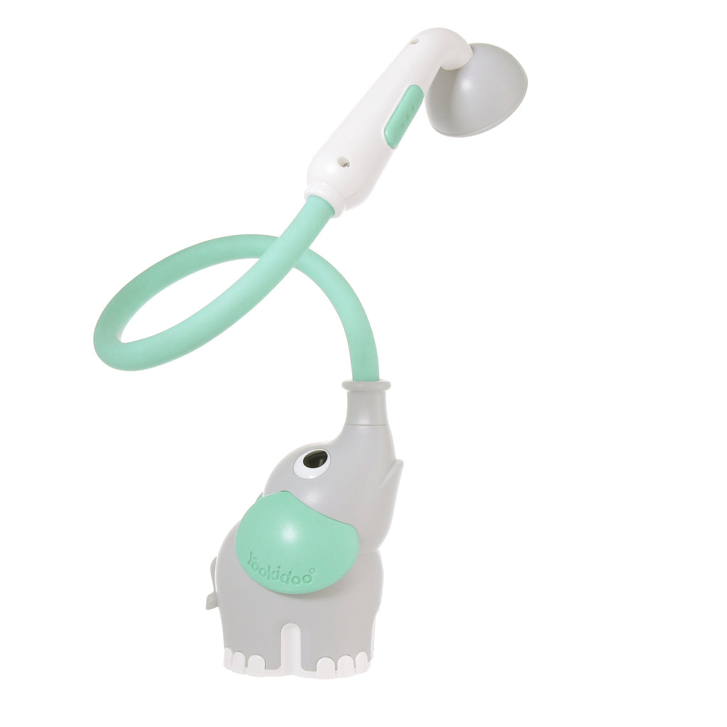 Elephant Baby Bath Shower Head — Forest Green | ForFullFun Baby Toys
