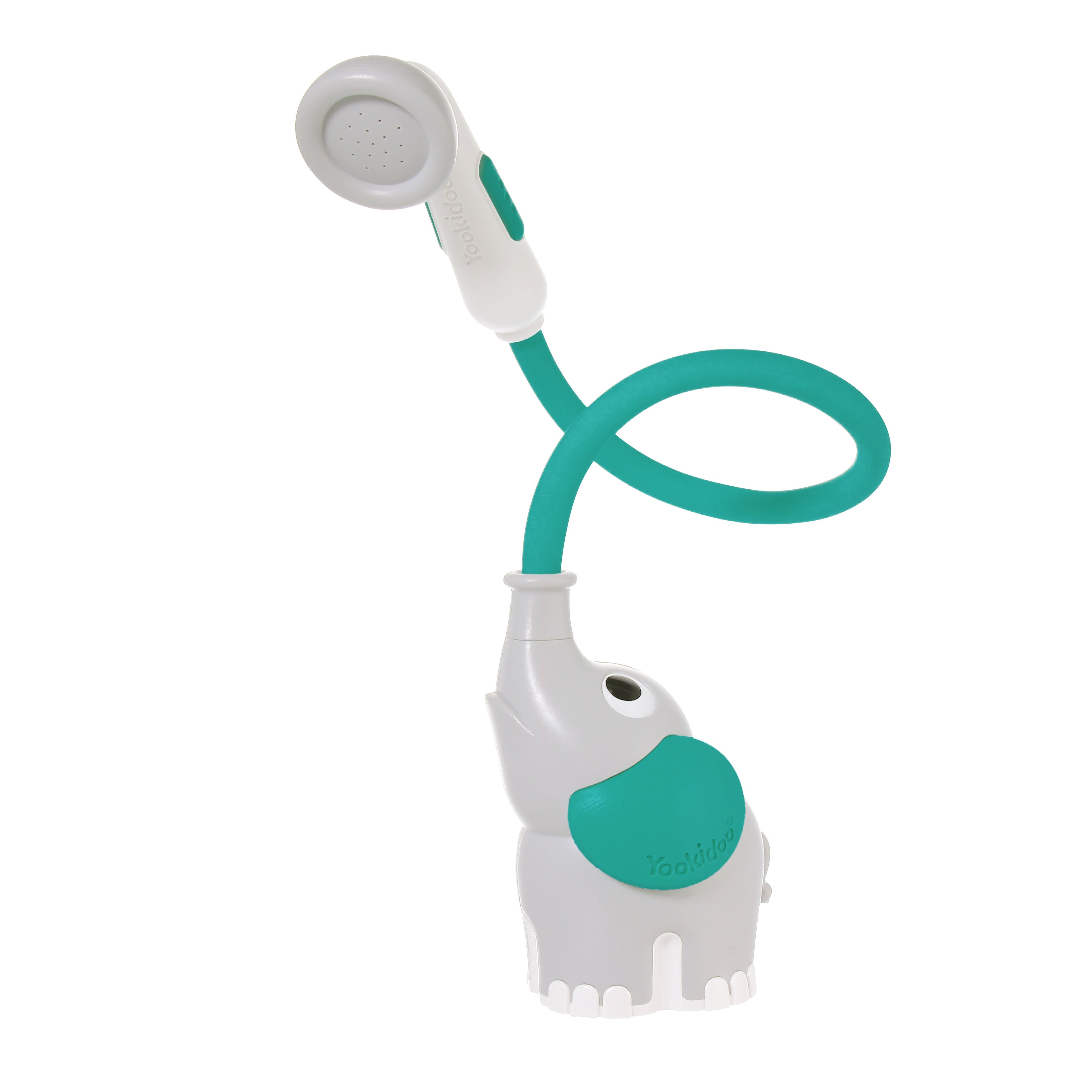 Elephant Baby Bath Shower Head — Forest Green | ForFullFun Baby Toys