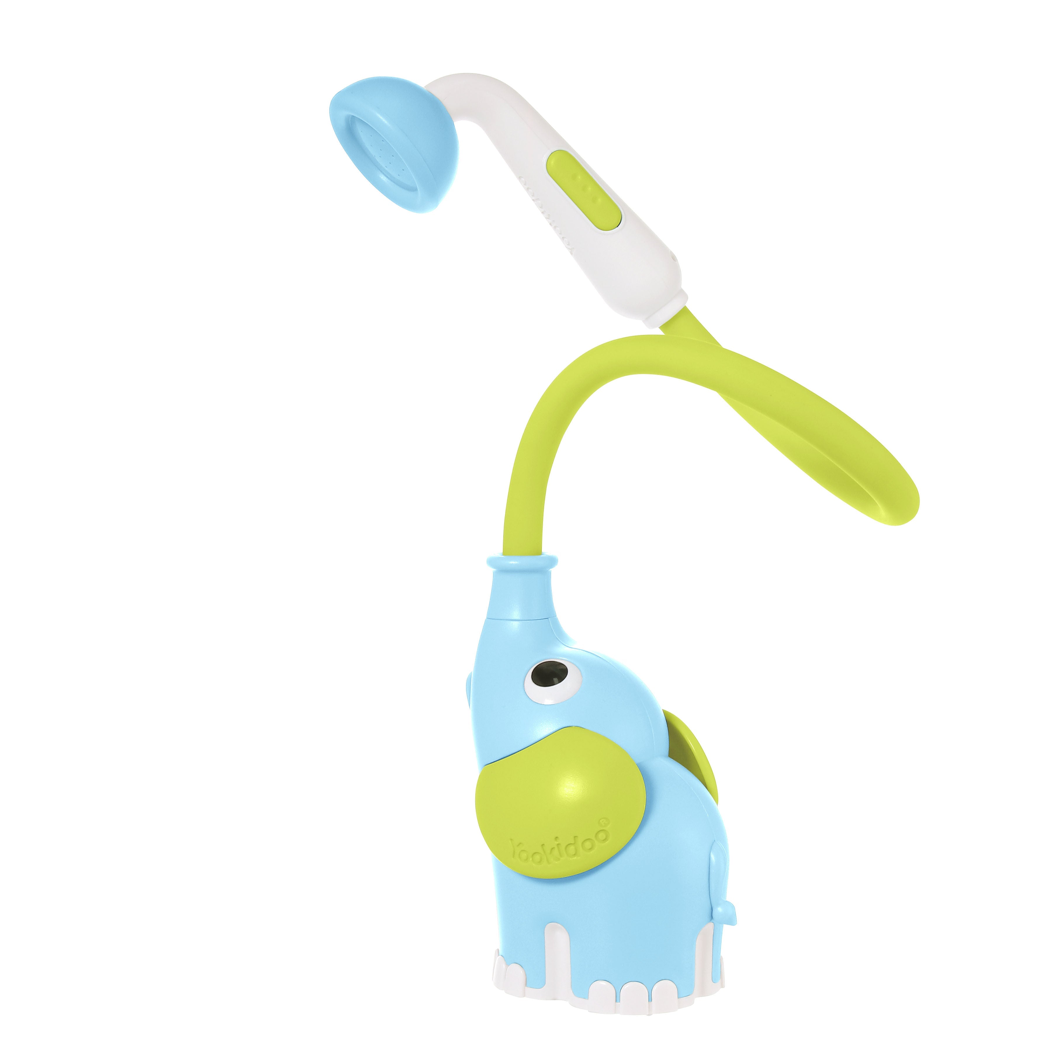 Elephant Baby Bath Shower Head — Forest Green | ForFullFun Baby Toys