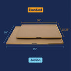  Bits and Pieces Jumbo Puzzle Plateau Jigsaw Puzzle Organizer 26" x 34", Wooden, 1500 PCS, 4 Trays