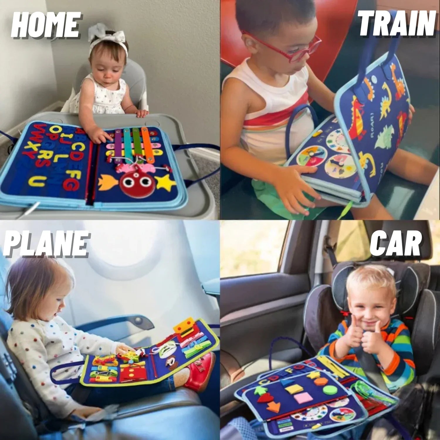  7-in-1, activity board, busyboard, Created by Product Upload, educational toy, fine motor skills, kids learning, Montessori busyboard, sensory play, toddler toy Montessori Busy Board – 08 Activities in 01 Educational Travel Busy Book