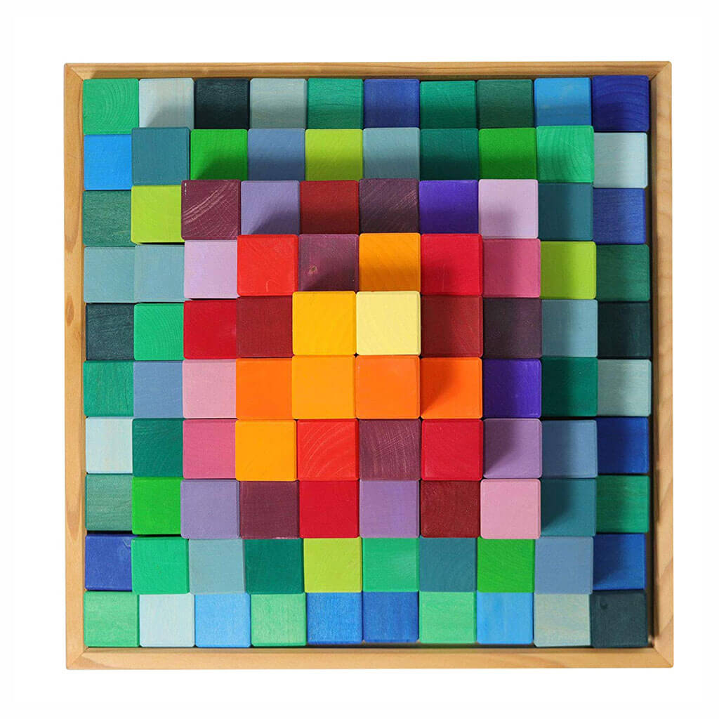 For Full Fun-Grimm's 100-Piece Wooden Building Blocks Set — Lime Wood, Open-Ended Construction, Ages 1+-Building Toys