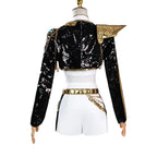 Rumi costume on a mannequin, back view
