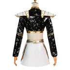 Zoey costume on a mannequin, back view