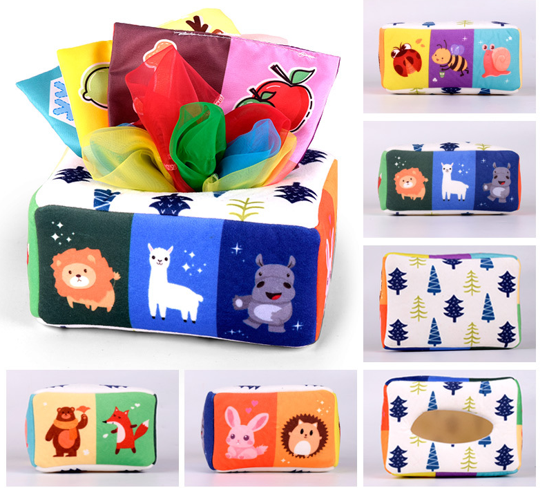 Montessori baby development toy by For Full Fun featuring colorful wooden shapes for early learning and sensory play.
