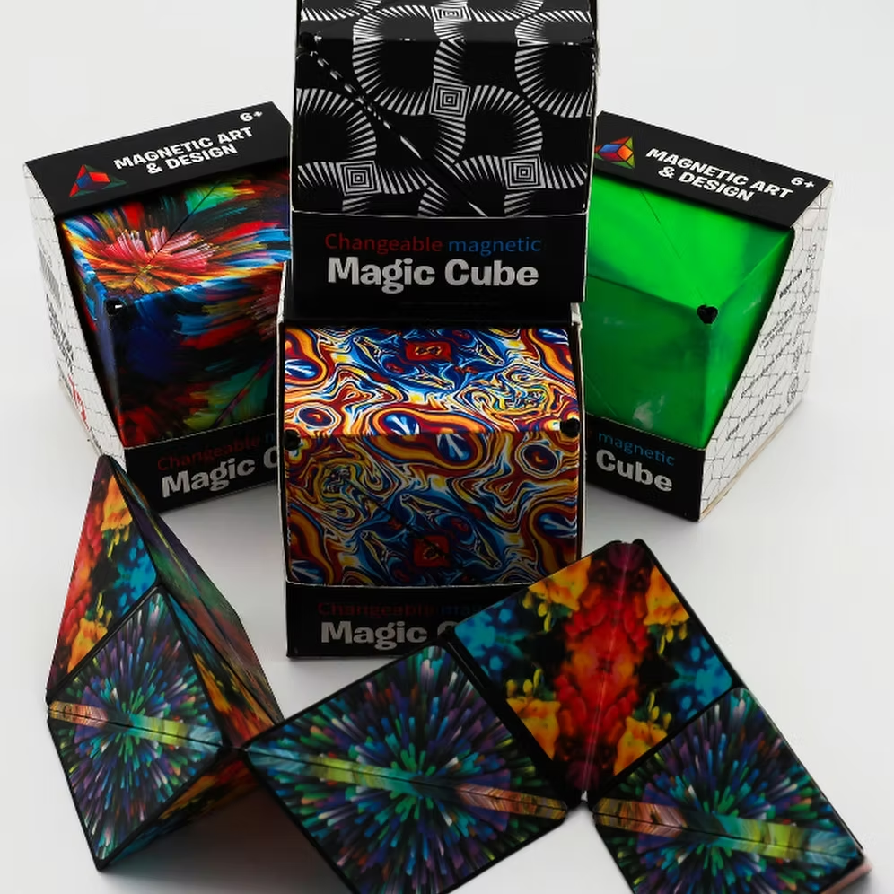 For Full Fun-Shashibo Magnetic Puzzle Cube — Shape-Shifting Fidget Toy, 70+ Forms, Ages 4+-Puzzle Toys