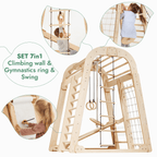 For Full Fun-Indoor Playground for Children - 7in1 Playground + Swings Set + Slide Board + Art Set-7in1 Playsets