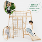 For Full Fun-Indoor Playground for Children - 7in1 Playground + Swings Set + Slide Board + Art Set-7in1 Playsets