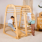 7-in-1 indoor toddler playground with swings set, slide board and art station – ForFullFun