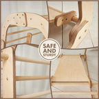 For Full Fun-Indoor Wooden Playground for Children - 6in1 Playground + Swings Set + Slide Board-6in1 Playsets