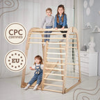 For Full Fun-Indoor Wooden Playground for Children - 6in1 Playground + Swings Set + Slide Board-6in1 Playsets