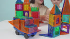 Magnetic Building Tiles Set (110 / 66 / 50 PCS) Compatible with Magna-Tiles