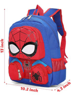 Colorful 3D Spider-Man backpack for kids, featuring a fun Spiderman design, perfect for school and outdoor adventures.