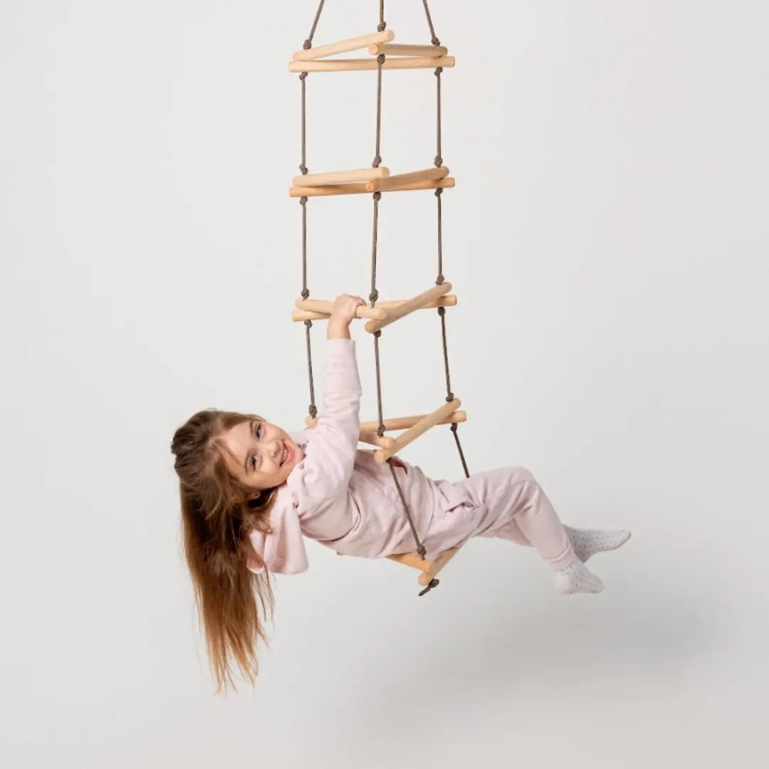 For Full Fun-Triangle rope ladder for kids-Single Swing
