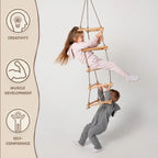 For Full Fun-Triangle rope ladder for kids-Single Swing