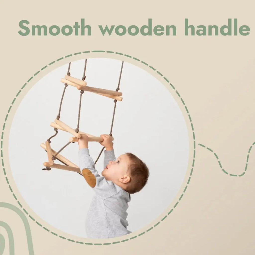For Full Fun-Triangle rope ladder for kids-Single Swing