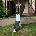 For Full Fun-Wooden gymnastic rings for kids-Single Swing
