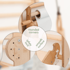 For Full Fun-Wooden Swedish Wall / Climbing ladder for Children + Swing Set + Slide Board + Art Add-on-Swedish wall